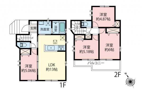 新築一戸建て 川越市大字砂久保 東武東上線新河岸駅 3,190万円