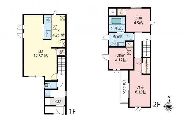 練馬区南田中4丁目　新築一戸建て 間取り図