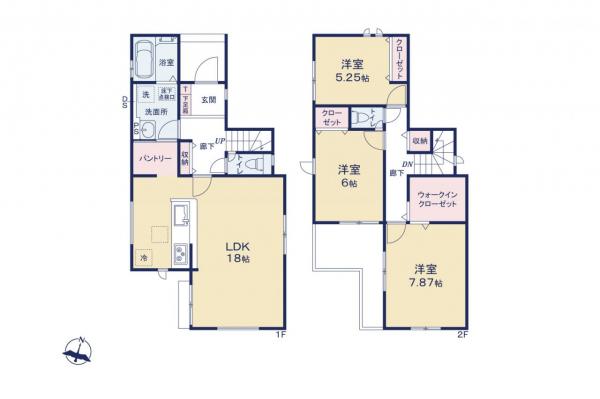 新座市池田4丁目　新築一戸建て 間取り図