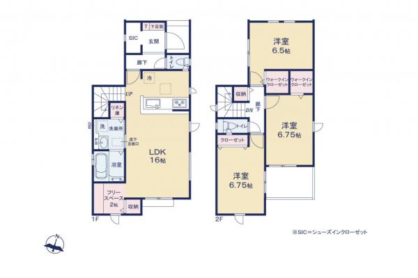 新座市池田4丁目　新築一戸建て 間取り図