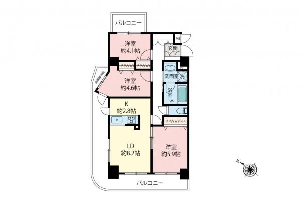 日神パレステージ板橋本町第6　5階 間取り図