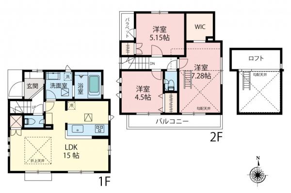 西東京市泉町3丁目　新築一戸建て 間取り図