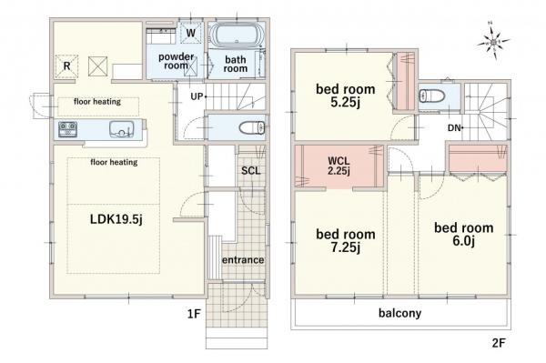 【住協のお預かり物件】所沢市上安松　中古一戸建て 間取り図