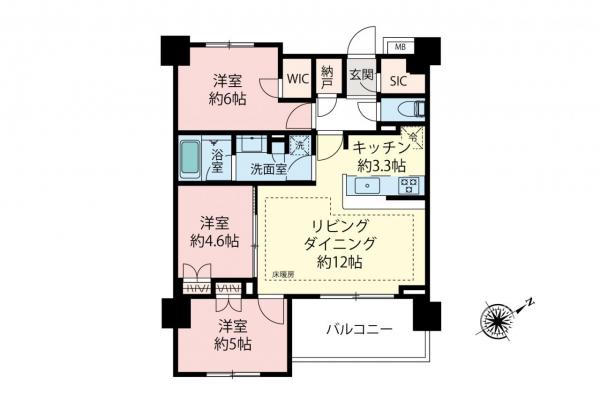 中古マンション 富士見市鶴瀬東２丁目 東武東上線鶴瀬駅 4,500万円