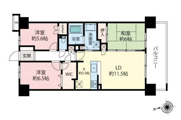 ヴェレーナ青梅新町　11階 間取り図