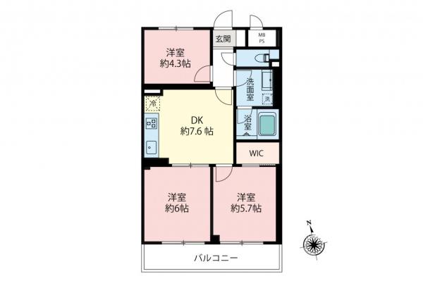 藤和中野コープ　2階 間取り図