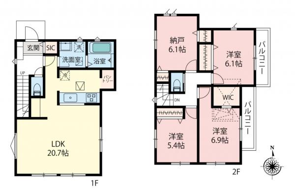 新築一戸建て 朝霞市根岸台８丁目 東武東上線朝霞駅 4,680万円