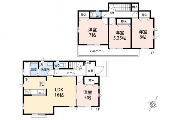 狭山市大字北入曽　新築一戸建て 間取り図