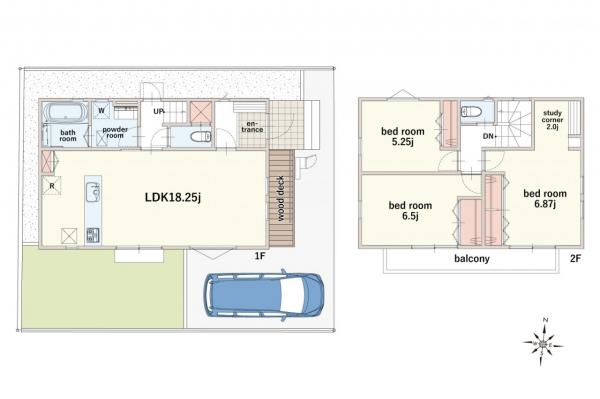 【11/9 価格更新！／売主物件】東京ネイチャーガーデン東久留米　新築分譲住宅 間取り図