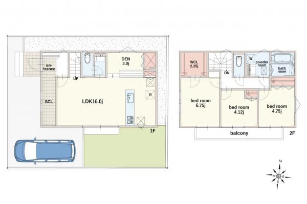 【11/9 価格更新！／売主物件】東京ネイチャーガーデン東久留米　新築分譲住宅 間取り図