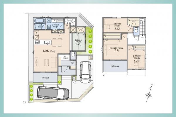 ELEVANCE狭山　No.18 間取り図