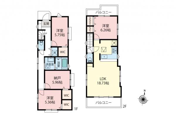 新築一戸建て 練馬区下石神井４丁目 西武新宿線上井草駅 8,180万円