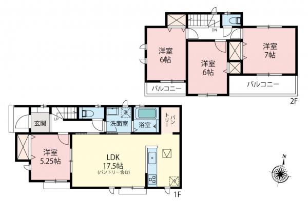 新築一戸建て 所沢市北原町 西武新宿線航空公園駅 3,990万円～4,490万円