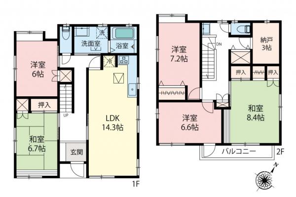 中古一戸建て 鶴ヶ島市大字鶴ヶ丘 東武東上線鶴ヶ島駅 2,950万円