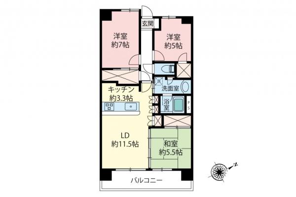 シーズンスイート志木の杜　2階 間取り図