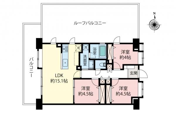 中古マンション 所沢市大字下安松 JR武蔵野線東所沢駅 2,380万円