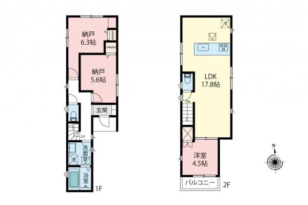 新築一戸建て 練馬区羽沢２丁目 西武有楽町線小竹向原駅 7,980万円
