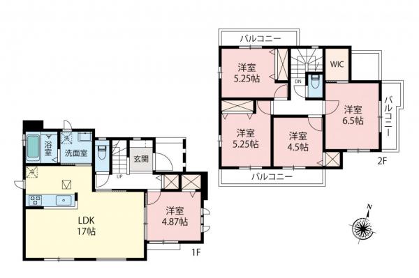 新築一戸建て 練馬区南大泉２丁目 西武新宿線東伏見駅 7,490万円