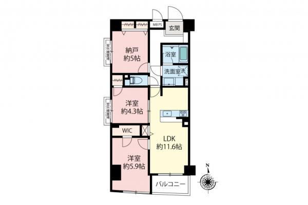 ランドステージ練馬　2階 間取り図