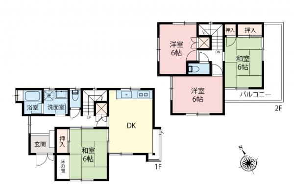 中古一戸建て 鶴ヶ島市大字下新田 東武東上線坂戸駅 1,580万円