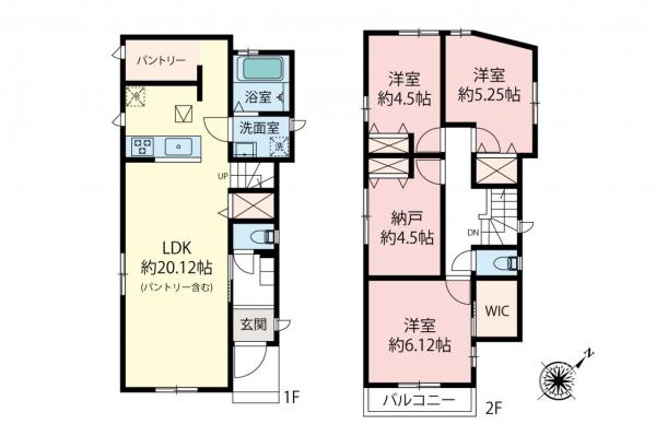和光市白子3丁目　新築一戸建て 間取り図