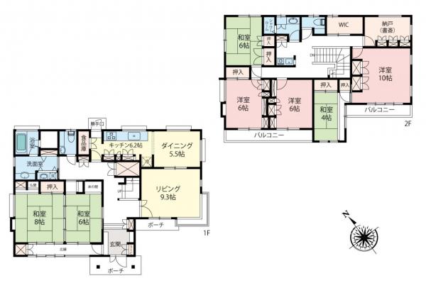 中古一戸建て 川越市伊勢原町４丁目 JR川越線的場駅 4,400万円