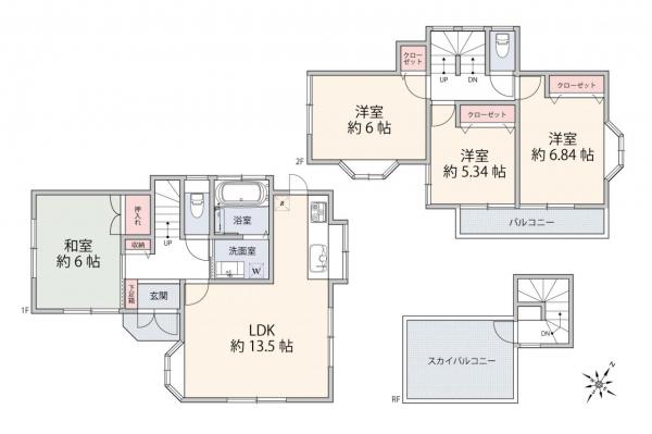 【新規リフォーム物件】入間市小谷田1丁目 間取り図