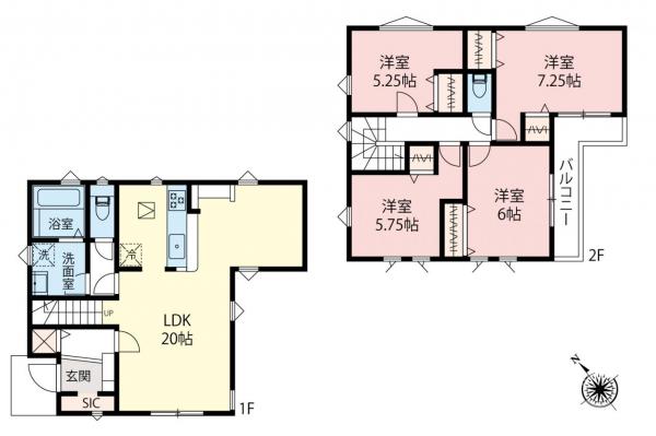 新築一戸建て 朝霞市溝沼４丁目 東武東上線朝霞台駅 5,899万円