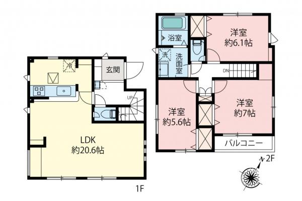 新築一戸建て 志木市下宗岡４丁目 JR武蔵野線北朝霞駅 3,499万円