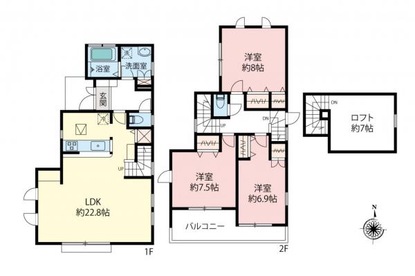 中古一戸建て 西東京市北町４丁目 西武池袋線保谷駅 4,999万円