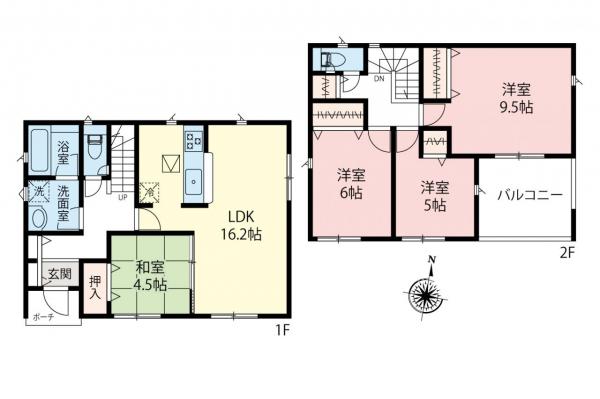 飯能市双柳　新築戸建 間取り図