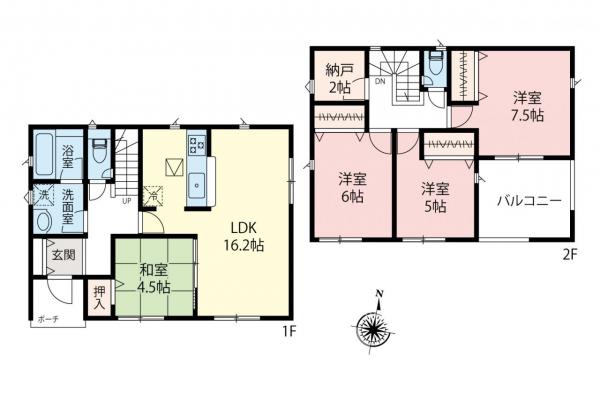 飯能市双柳　新築戸建 間取り図