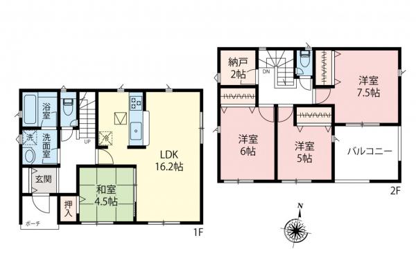 飯能市双柳　新築戸建 間取り図