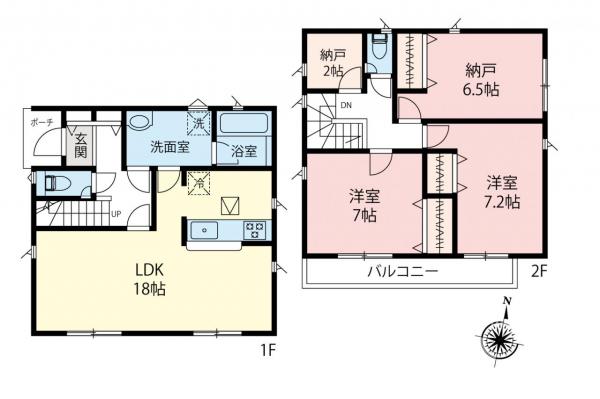 飯能市双柳　新築戸建 間取り図