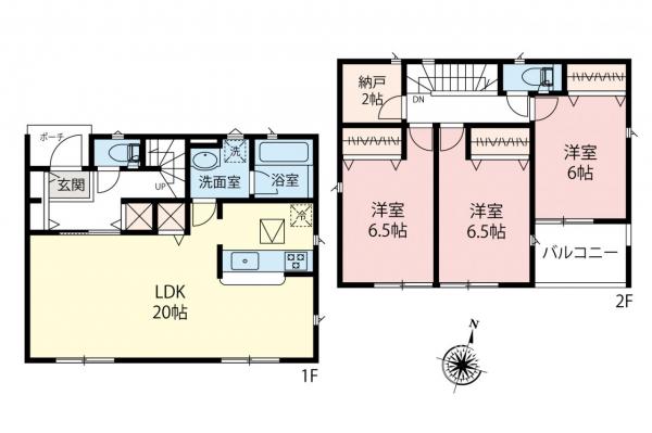 飯能市双柳　新築戸建 間取り図
