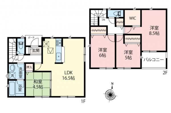 飯能市双柳　新築戸建 間取り図