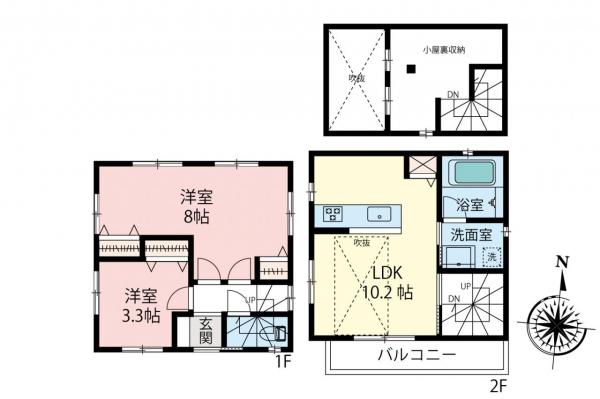 新築一戸建て 練馬区高松４丁目 都営大江戸線練馬春日町駅 5,390万円