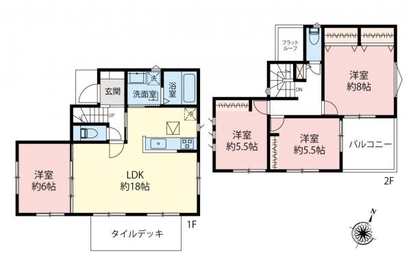 新築一戸建て 所沢市狭山ケ丘２丁目 西武池袋線狭山ヶ丘駅 4,480万円