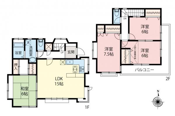 中古一戸建て 所沢市上新井５丁目 西武池袋線小手指駅 3,180万円