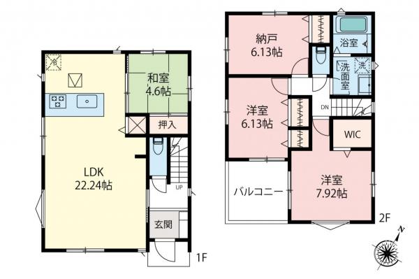新築一戸建て 富士見市関沢３丁目 東武東上線みずほ台駅 4,280万円