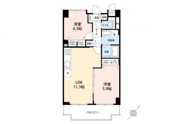 中古マンション 狭山市新狭山２丁目 西武新宿線新狭山駅 2,090万円