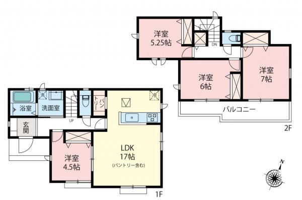 新築一戸建て 東村山市久米川町２丁目 西武新宿線東村山駅 4,190万円～4,690万円