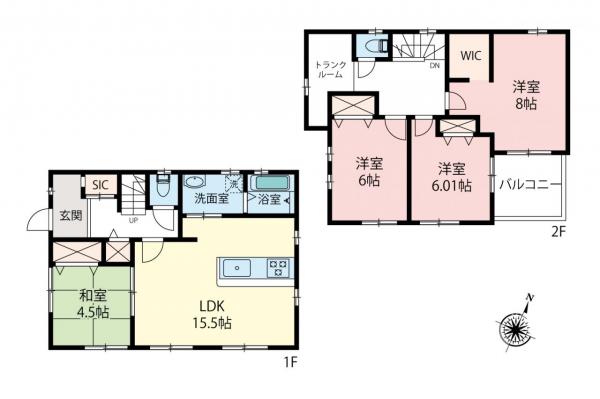中古一戸建て 川越市砂新田２丁目 東武東上線新河岸駅 3,980万円