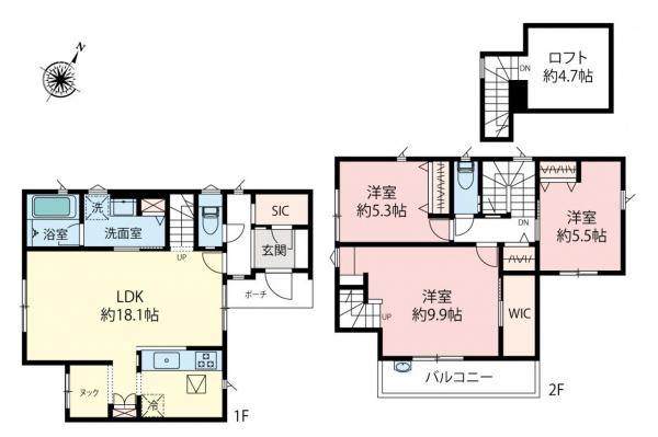新築一戸建て 和光市南１丁目 東武東上線和光市駅 5,780万円～6,050万円
