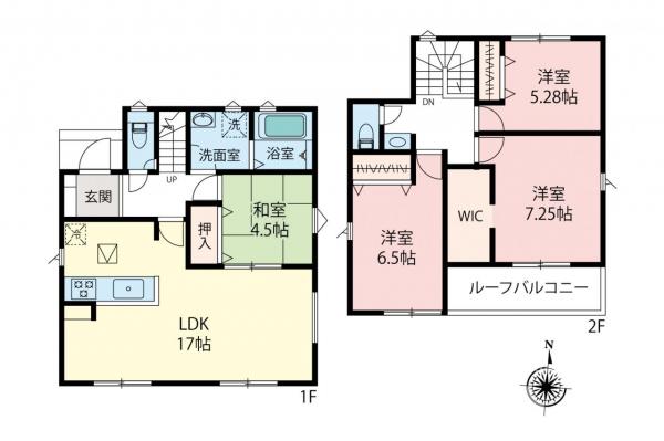飯能市双柳　新築戸建 間取り図