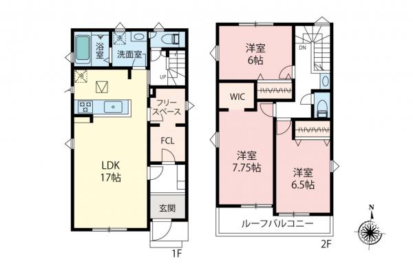 飯能市双柳　新築戸建 間取り図