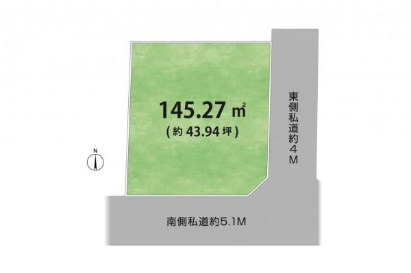 土地 小平市小川町１丁目 西武国分寺線鷹の台駅 4,480万円