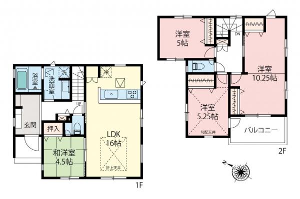 新築一戸建て 川越市南大塚２丁目 JR川越線川越駅 4,598万円～4,798万円