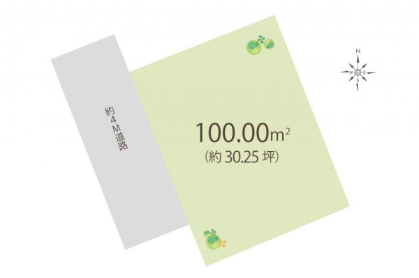 朝霞市田島1丁目　土地 区画図