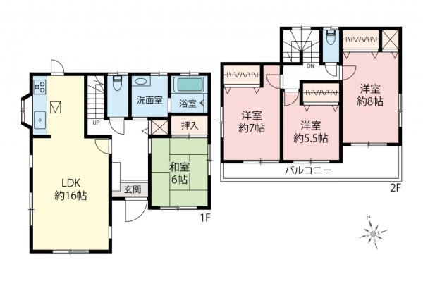 中古一戸建て 入間郡毛呂山町南台1丁目 東武越生線武州長瀬駅 1,980万円